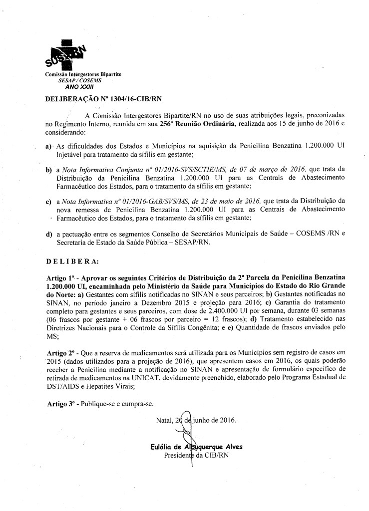 Deliberacao Penicilina