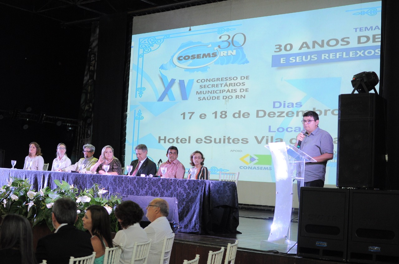 XV CONGRESSO COSEMS-RN: ABERTURA OFICIAL