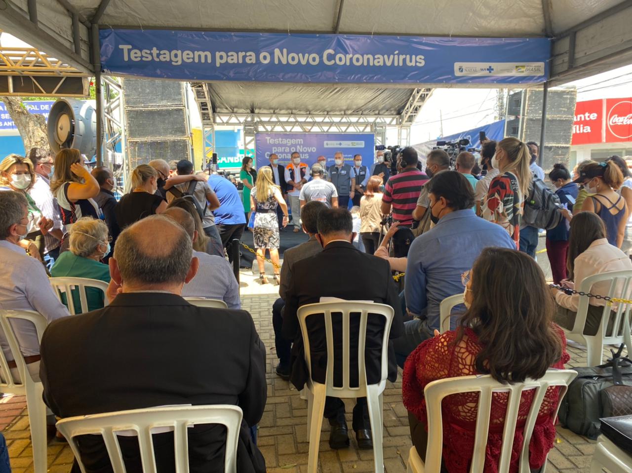 LANÇAMRNTO DE PLANO NACIONAL DE TESTAGEM CONTRA A COFID-19