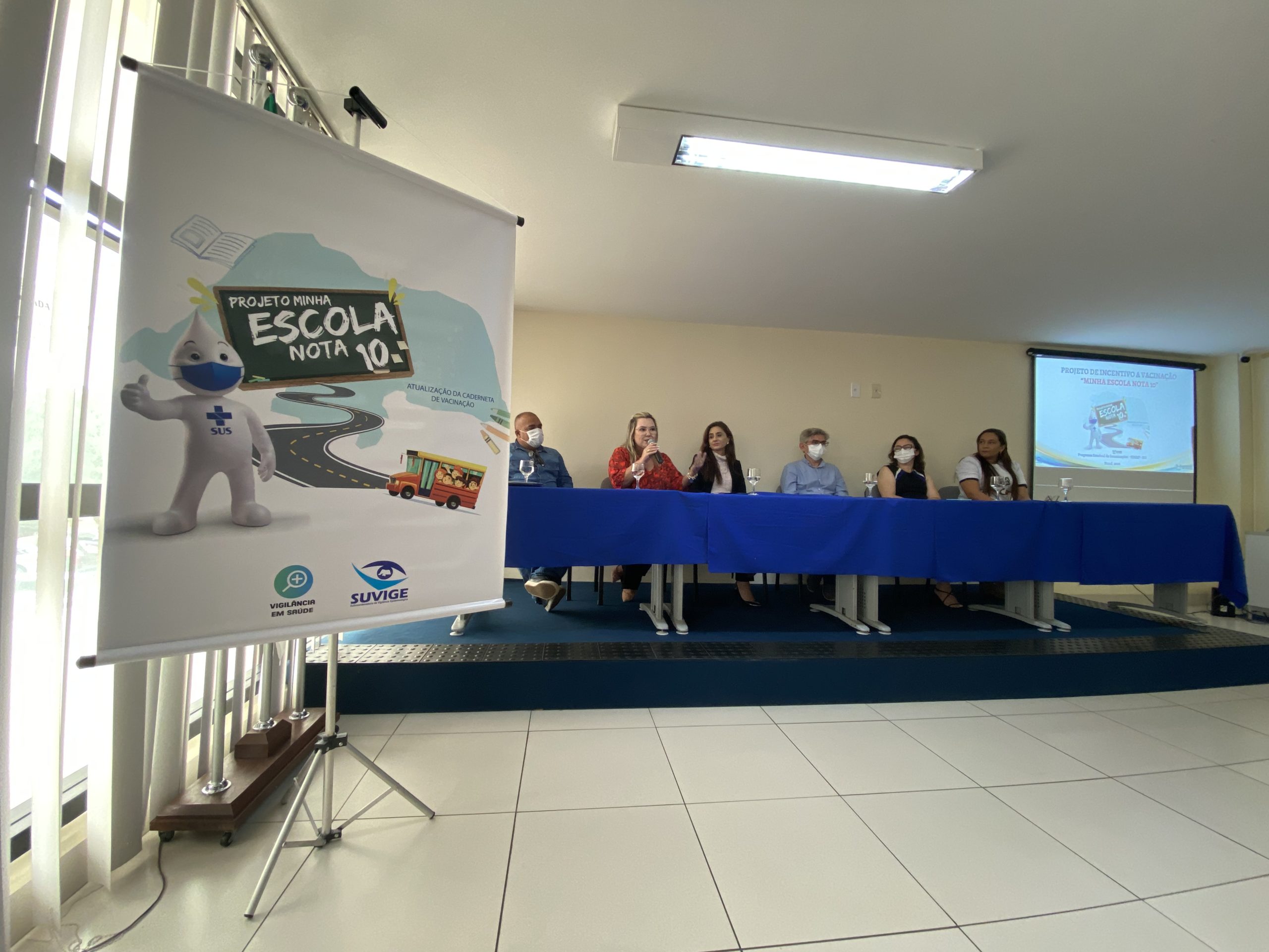 COSEMS-RN PRESENTE NO LANÇAMENTO DO PROJETO MINHA ESCOLA NOTA 10 DO GOVERNO DO RN